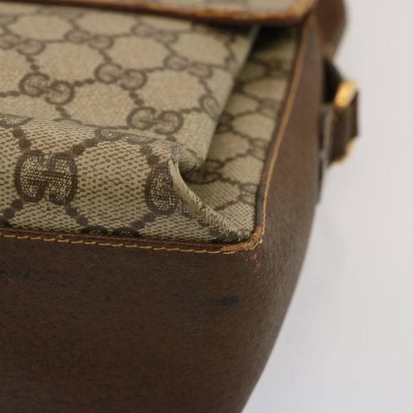 GUCCI GG Supreme Web Sherry Line Shoulder Bag PVC Beige 904 02 084 Auth 73034 - Picture 10 of 16